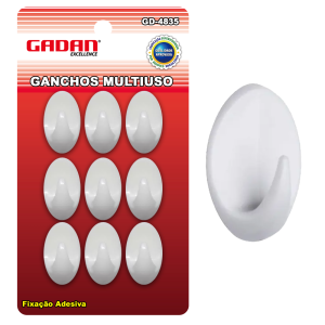 KIT COM 9 GANCHOS MULTIUSO - GADAN
